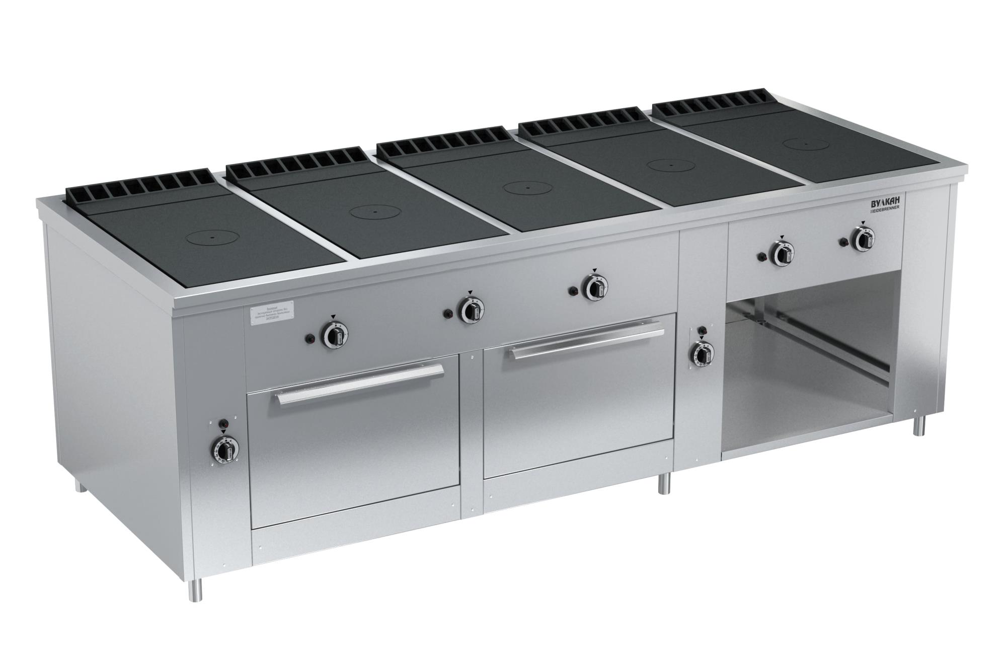 ПЛИТА ГАЗОВАЯ ВУЛКАН-HEIDEBRENNER ПРГ-IIA-5С 2ДШ Maxi АРТ.82532