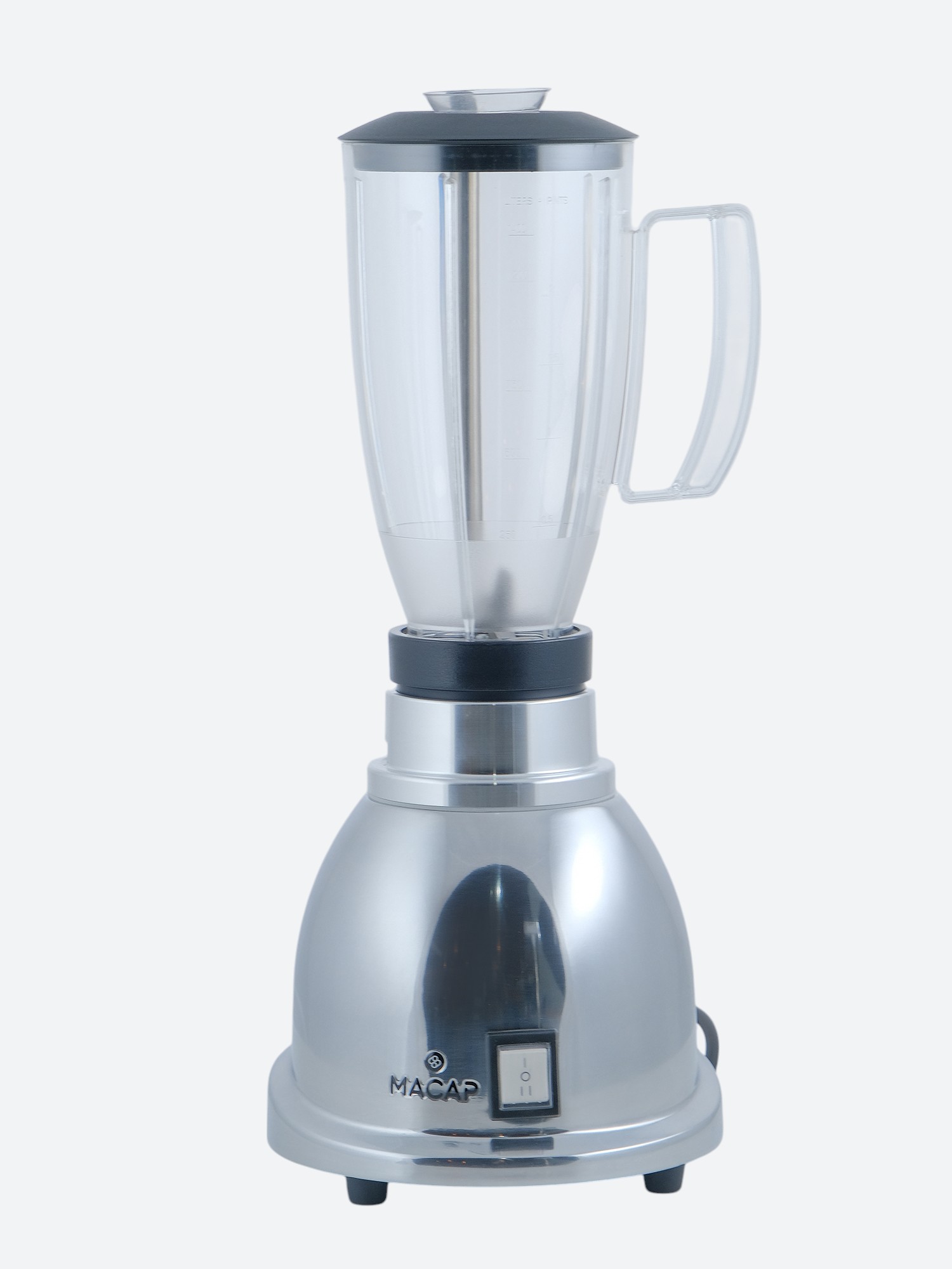 БЛЕНДЕР MACAP P100 (C13) ХРОМ ПЛАСТИКОВЫЙ СТАКАН