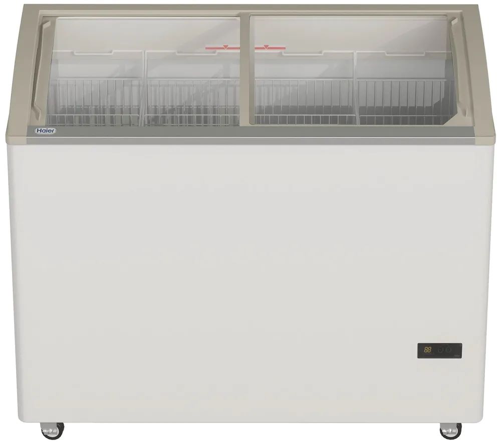 ЛАРЬ МОРОЗИЛЬНЫЙ HAIER SD-416AELUA ГНУТОЕ СТЕКЛО