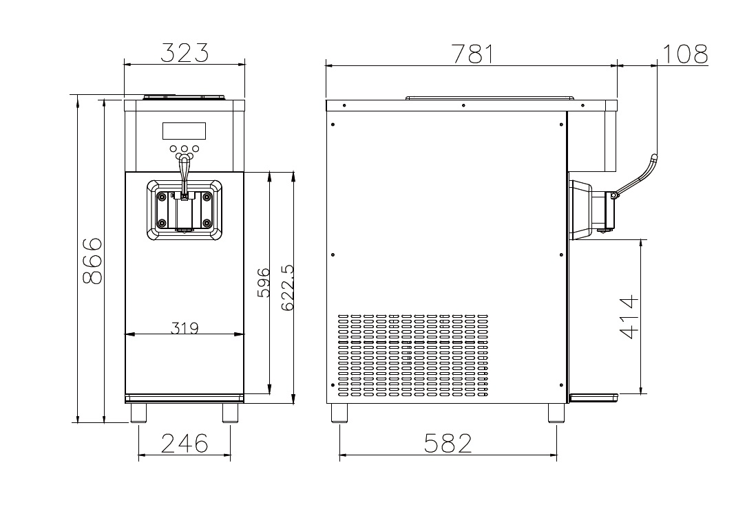ФРИЗЕР ДЛЯ МОРОЖЕНОГО GELPROM GP100P-SP, ПАСТЕРИЗАЦИЯ