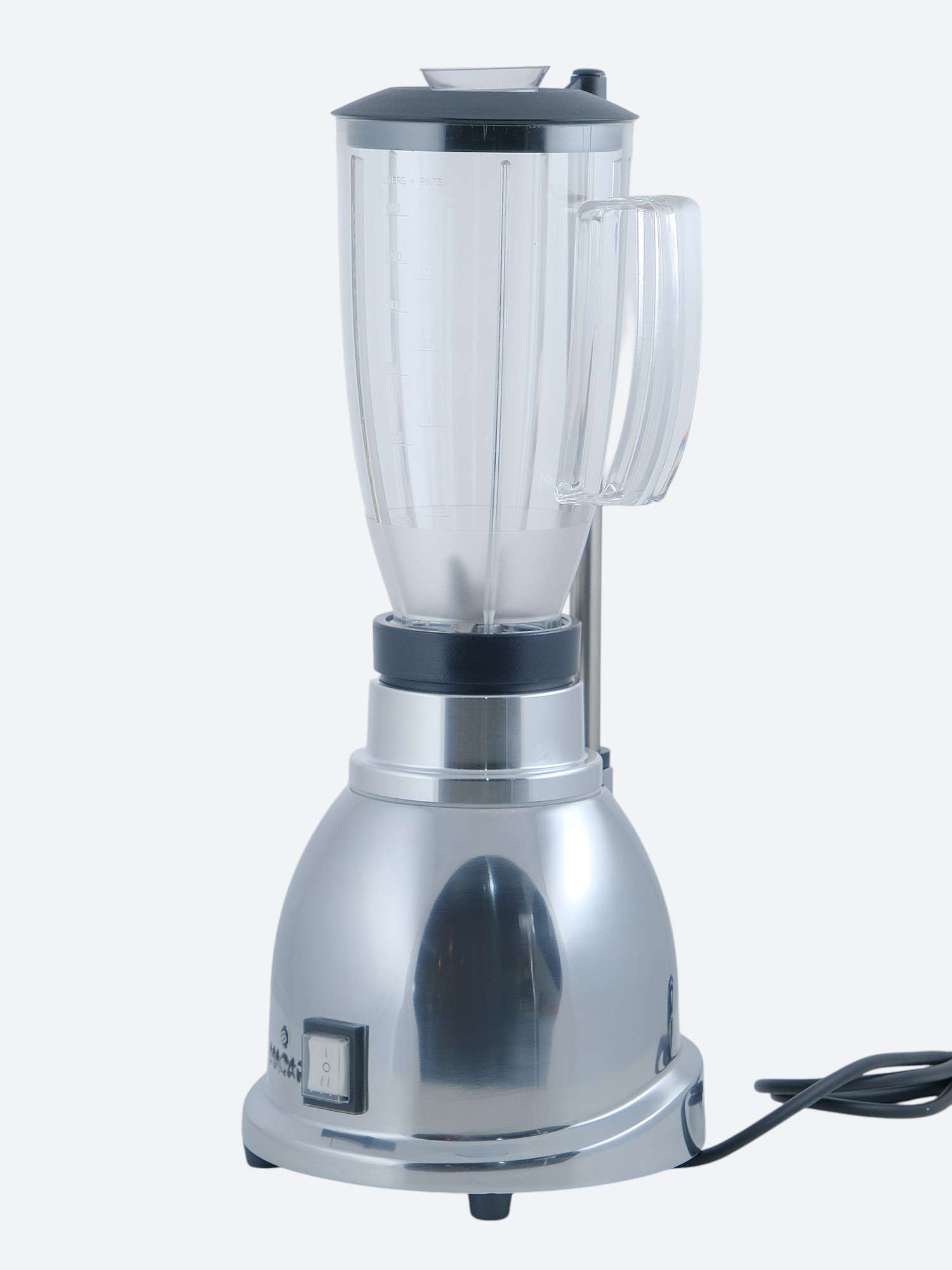 БЛЕНДЕР MACAP P100 (C13) ХРОМ ПЛАСТИКОВЫЙ СТАКАН