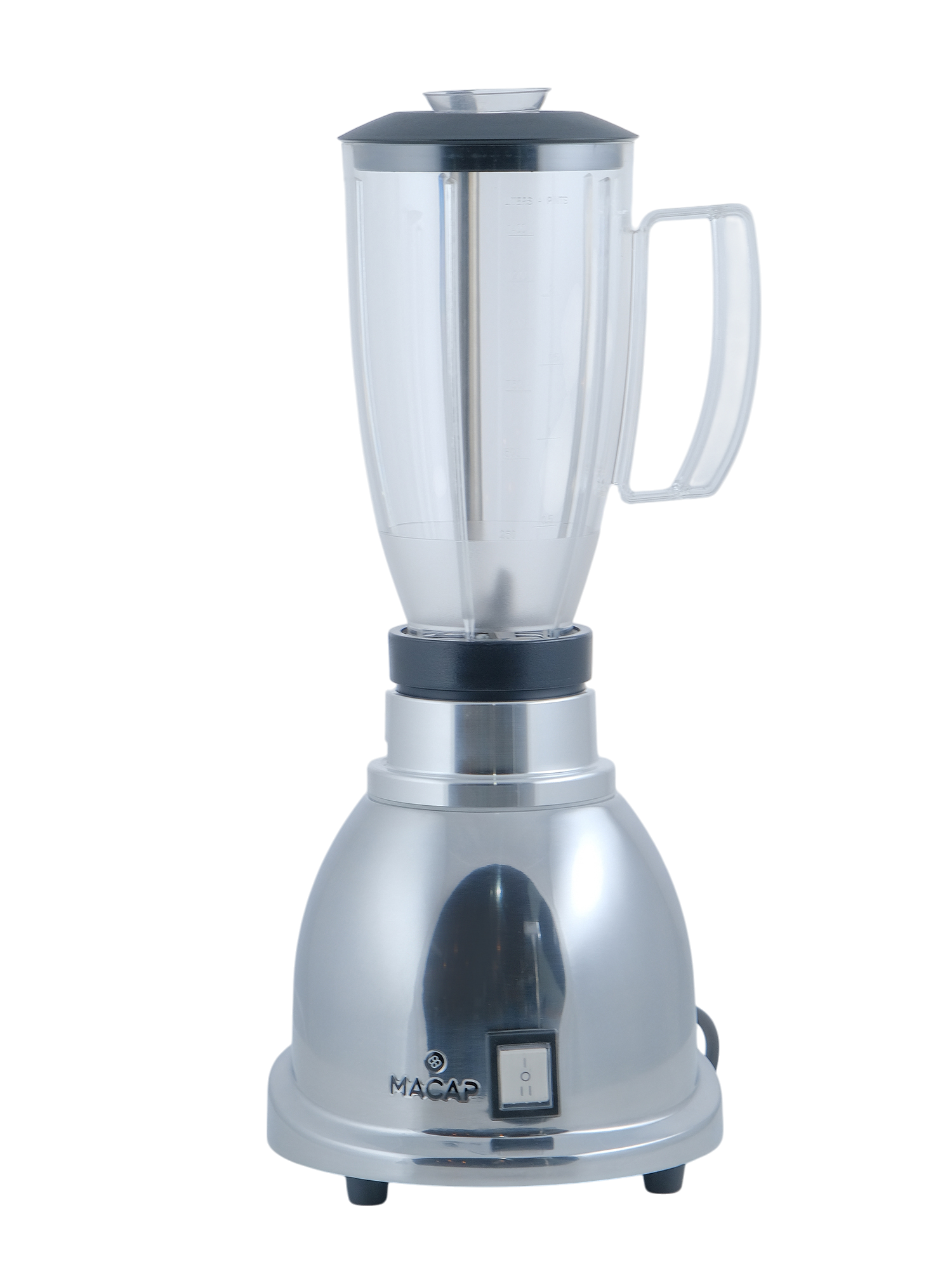 БЛЕНДЕР MACAP P100 (C13) ХРОМ ПЛАСТИКОВЫЙ СТАКАН